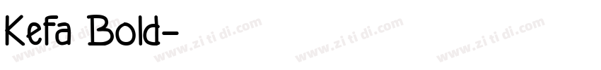 Kefa Bold字体转换